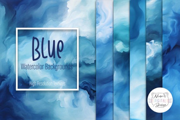 Blue Watercolor Backgrounds: A Versatile Asset for Modern Design