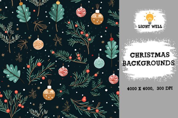 Cute Christmas Backgrounds Patterns: Festive Digital Assets