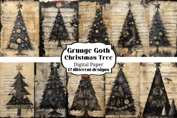 Dark & Festive: Using Grunge Goth Christmas Trees