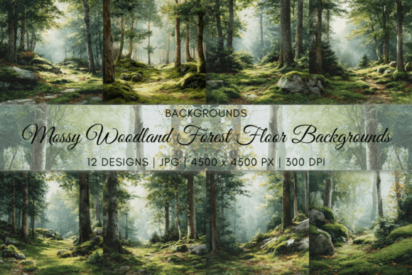 Discover the Mossy Woodland Forest Floor Backgrounds