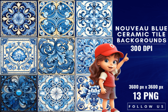 Elevate Your Designs with Nouveau Blue Ceramic Tiles