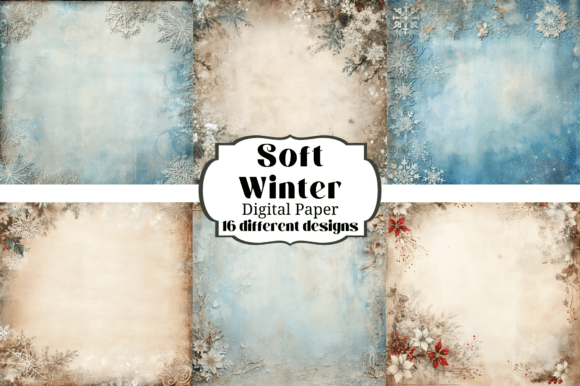 Embrace the Chill: Unlocking Creativity with 16 Soft Winter Digital Papers