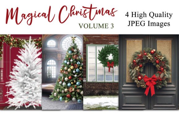 Magical Christmas V3: Digital Backdrops for Festive Photos