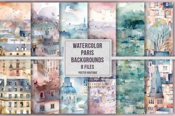 Parisian Dreams: Using Watercolor Backgrounds in Your Designs