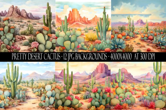 Pretty Cactus Desert Backgrounds: A Digital Designer's Toolkit