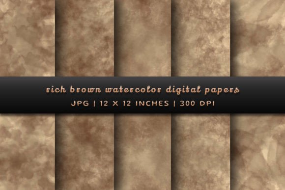 The Grounded Elegance of Rich Brown Watercolor Backgrounds