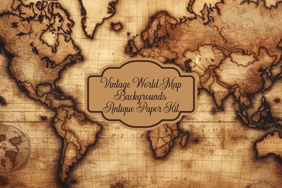 Timeless Design with Vintage World Map Backgrounds