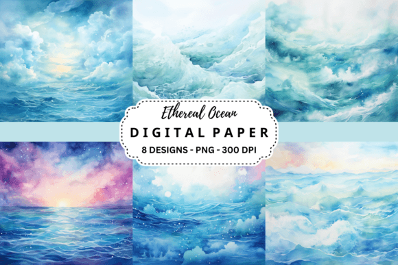 Unlocking Creativity with Watercolor Ethereal Ocean Backgrounds